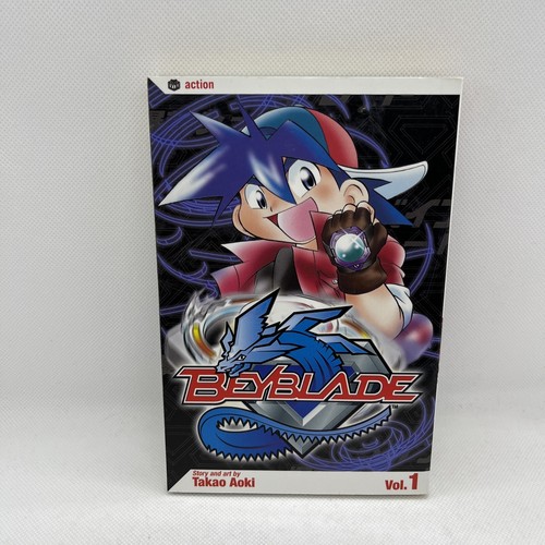 Beyblade Vol. 1 English Manga RARE OOP Viz Media by Takao Aoki FREE SHIPPING