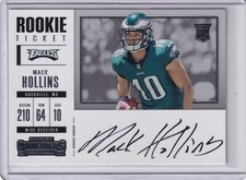 Mack Hollins 2017 Panini Contenders Variation Rookie Ticket Rc On Card Auto