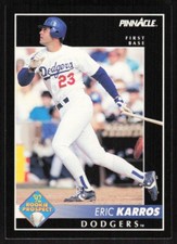 1992 Pinnacle #256 Eric Karros Los Angeles Dodgers