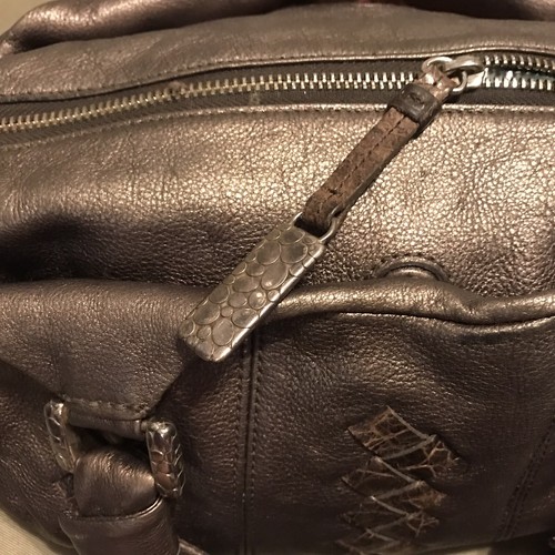 THE BRIGHTON COLLECTION EOO7871 BRONZE LEATHER PURSE 12x9x7" - Picture 7 of 10