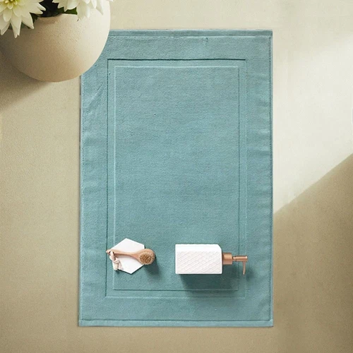 40*60cm Cotton Bathroom Mat Jacquard SPA Bathroom Mat White Floor Towel  Hotel
