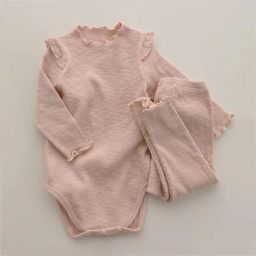 Spring Baby Girl Clothes Sets Cotton 2 Pcs Bodysuit Leggigs Newborn Baby Clothes - Bild 9 von 19