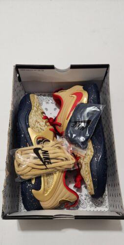 Nike KD15 Olympic Gold NavyBlue Red Undefeated DC1975 700 Men's Shoe Size 10 New - Picture 10 of 11