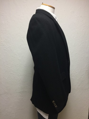 Vintage Bill Blass 100% Camel Hair Black Sport Coat Jacket Size 42 REG 2 Button - Picture 6 of 12