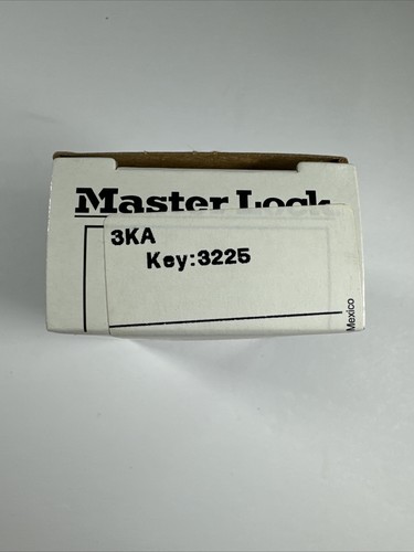 MASTER LOCK 3KA Padlock, 5/8 in,Rectangle, Silver Key #3225 - Picture 4 of 6
