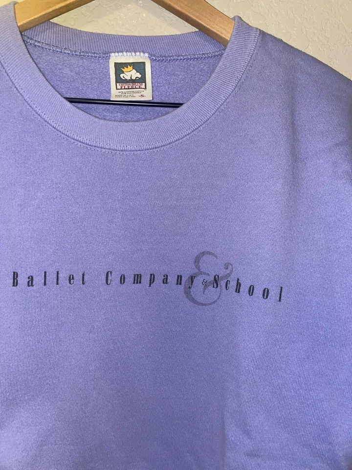 Sudadera Vintage Años 90 Aspen Ballet Company & School CO Colorado Azul De Colección S Pequeña Foto 3 de 4