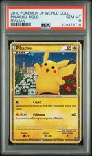 2010 POKEMON JPN WORLD COLL ITALIAN PIKACHU-HOLO PSA 10