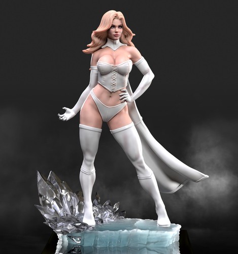 Handbemalte oder unbemalte Rivalen Emma Frost | extrem hohe Auflösung 3D - Bild 2 von 7