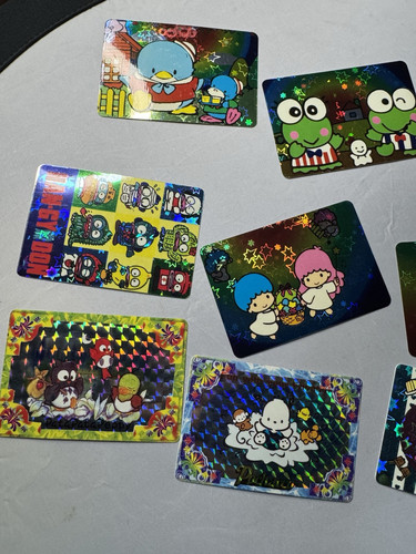 Hello Sanrio Vintage 1995 Tarjeta Lámina Prisma Holográfico Láser Adhesivo Banpresto - Imagen 3 de 6
