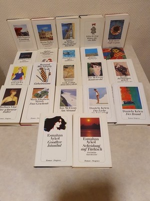 22 gebundene Bücher vom Diogenes Verlag Bücher Sammlung Bücherpaket