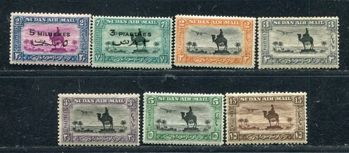 BRITISH SUDAN X 7 VALUES MNH/MH