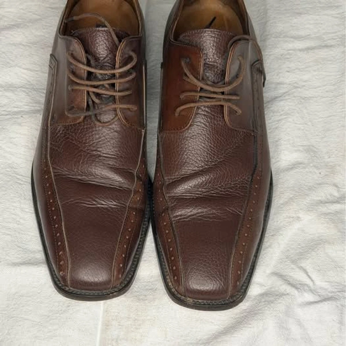 Vero Cuoio Bachrach Brown Leather Two Toned Men  Shoes.size 10.5 M Vero Cuoio Men Oxford Brown Leather Wingtip | Mercari main image 4
