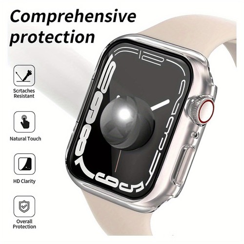 4x Case + Glass For Apple Watch Ultra/Series 10/9/8/7/SE - Sizes 44/45/49/46mm - Picture 7 of 19