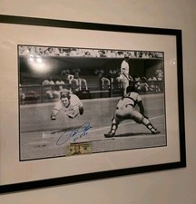 Pete Rose ~ Autographed Picture (MASSIVE AUTOGRAPH~HIT KING INSC.) 3X4 ~REDS