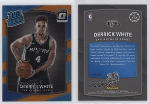 2017 Panini Donruss Optic Rated Orange Prizm /199 Derrick White #172 Rookie RC