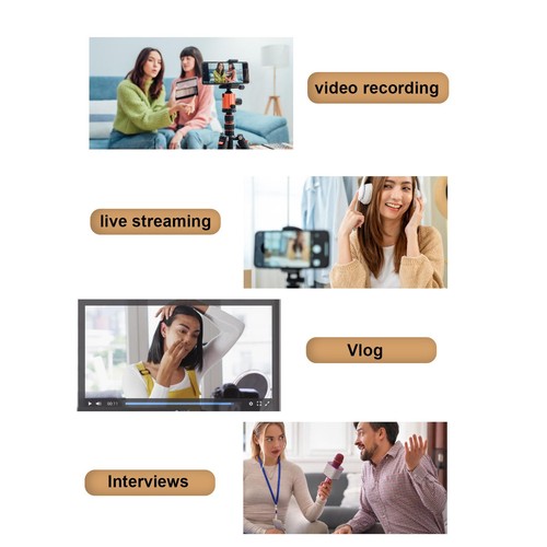 Dual Wireless Lavalier Microphone Noise Canceling Lapel Mic For Video Record TDM - Zdjęcie 15 z 24
