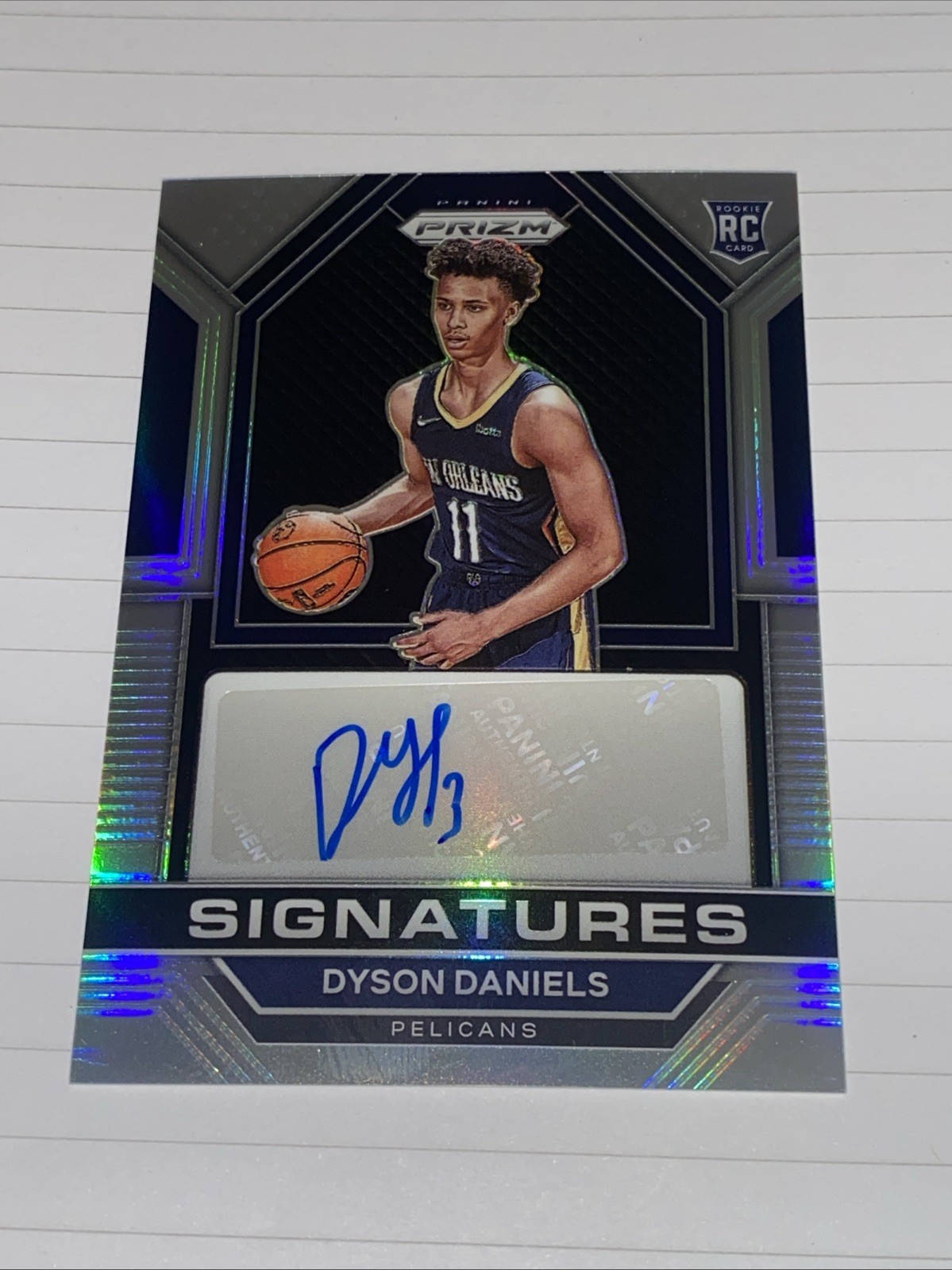 2022 Prizm Dyson Daniels RC Rookie Signatures Auto TRUE Silver #RSI-DYD Hawks