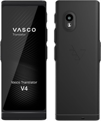 Vasco V4 Voice Translator 108 Languages Free Communication Black