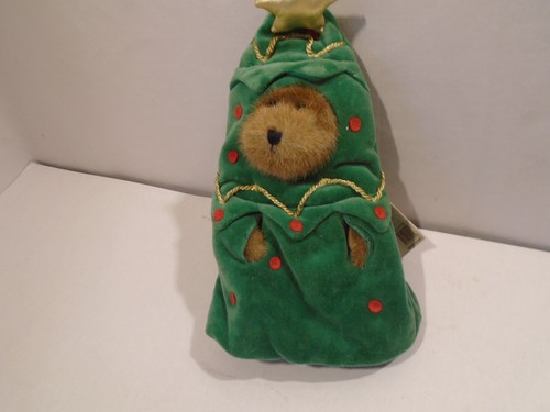 Frazier Boyds Bear 12" The Head Bean Collection 918073SM Christmas Tree + tag - Picture 1 of 5