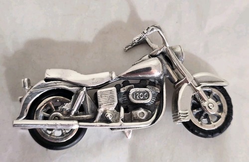 Vintage Sterling Silber Miniatur Motorrad. Birmingham 1997 . Von MN - Bild 9 von 23