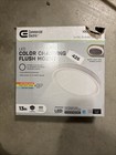 Commercial Electric 13in White / Bronze Trims LED Flush Ceiling Mount CCT