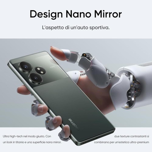 Realme Gt 6T 5G 12GB Ram 256GB Memoria Display 6.78" 120Hz 5500mAh Razor Green - Foto 7 di 7