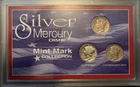 Mint Mark Collection Silver Mercury Dime 3 Coin Set 1937, 1942 D,and 1945 S
