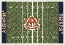 8x11 Milliken Auburn Tigers 1030 NCAA Home Field Area Rug - Approx 7'8"x10'9"
