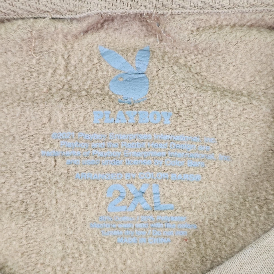 Playboy Sweatshirt Mens 2XL Graphic Crewneck Japanese Tokyo Japan Anime Bunny - Image 4 of 4