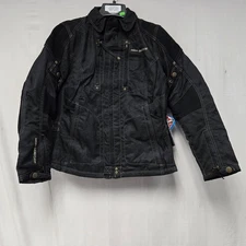 Hein Gericke Carry Denim Jacket Black Women's Medium *CLOSEOUT Was $299.95*