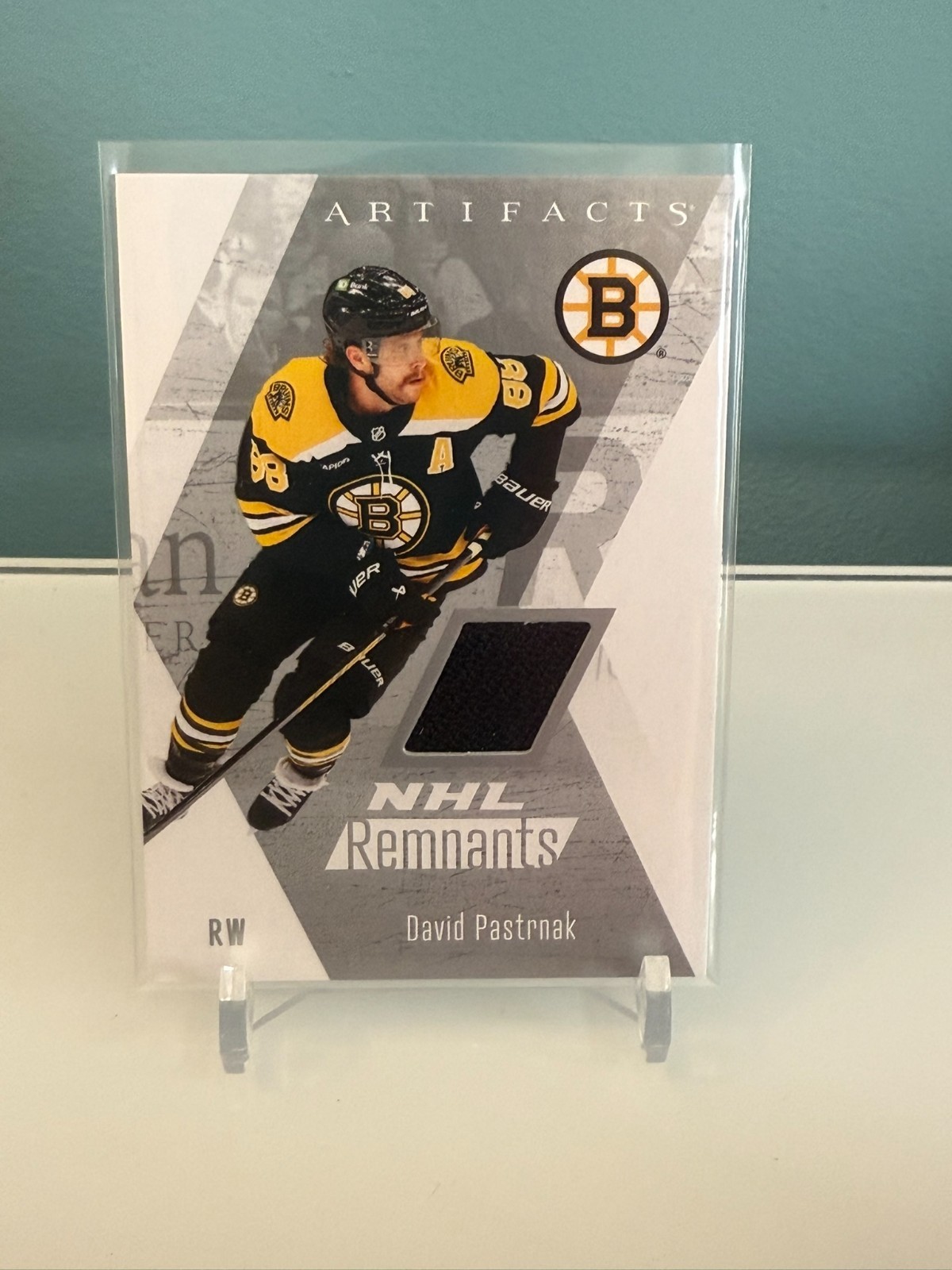 2025/26 UD Artifacts David Pastrnak NHL Remnants Game Used Jersey #NR-11