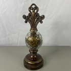 Freestanding Table Decor Center Gold Globe 11" Tall