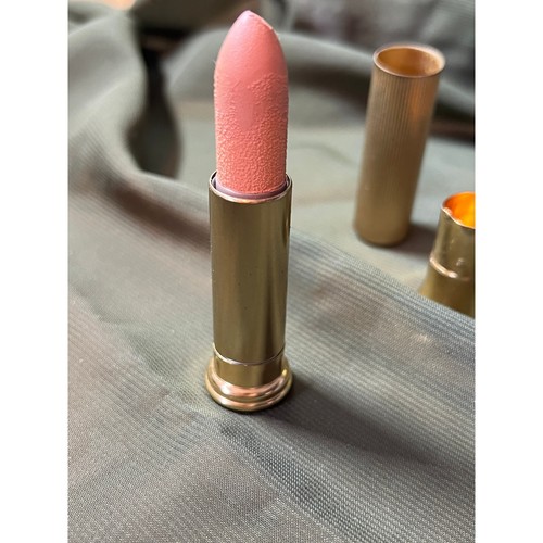Vtg Revlon Touch & Glow Gold Metal Lipstick Tube Natural Tan Full empty tube EUC - Picture 7 of 7