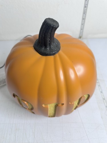 Leuchtender Kürbis "RIP" Halloween Jack O Laterne Dekoration 10" schnurgebunden Gartendeko - Bild 3 von 12