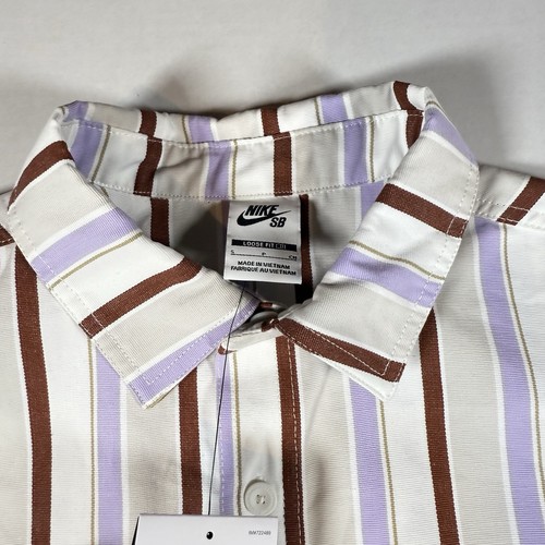 $110 Para Hombres Talla S Nike SB Tejido Manga Larga Patín Camisa Abotonada HJ2906-133 - Imagen 7 de 14