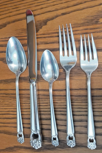 1847 Rogers Bros Eternally Yours Flatware Silverware Set 64 Pieces With Box - Picture 3 of 10