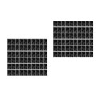 100 Stück wiederverschließbarer Folienbeutel Flacher Reißverschluss Eifrige