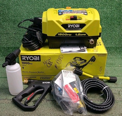 #ad Ryobi 1800 PSI 1.2 GPM Cold Water Electric Pressure Washer RY141802 NEW OB *READ $89.99