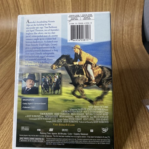 Return to Snowy River (DVD, 1988, Full Screen) New Factory Sealed - Picture 2 of 3