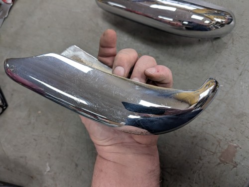Protectores de parachoques trasero Pontiac 1960 Bonneville Catalina Ventura Star Chief cromados - Imagen 6 de 13