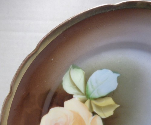 Antique Austria Plate Hand Painted Roses Artist Signed L.S.&S Austria Beehive - Picture 7 of 13