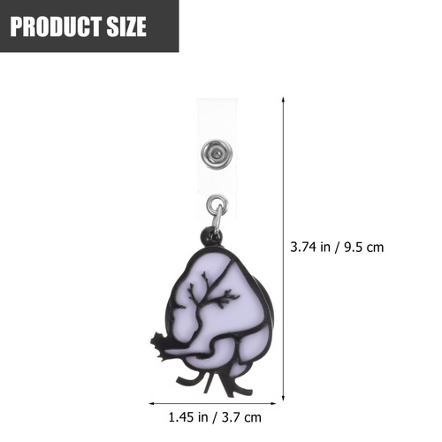 2 Pezzi Fibbia a Forma di Cuore Facile da Tirare Badge Mulinello Clip Porta Infermiere Mulinelli - Foto 11 di 12