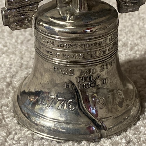 Vintage Bicentennial Liberty Bell Metallglocke ca. 5 3/4 cm groß - Bild 2 von 12