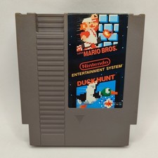 Super Mario Bros / Duck Hunt Nintendo NES 1988 Classic Cleaned Tested Working