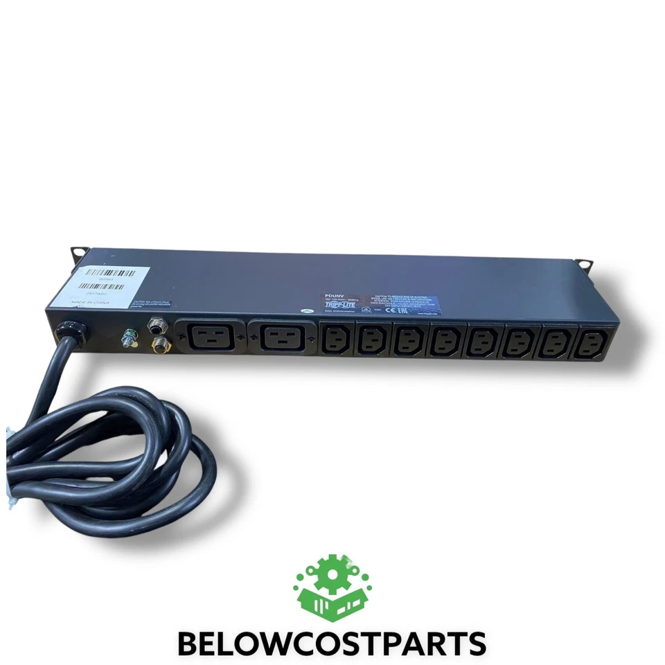 Tripp Lite PDUNV Rack Mount Power Distribution Unit – 15A 120V PDU, Black - Image 3 of 4