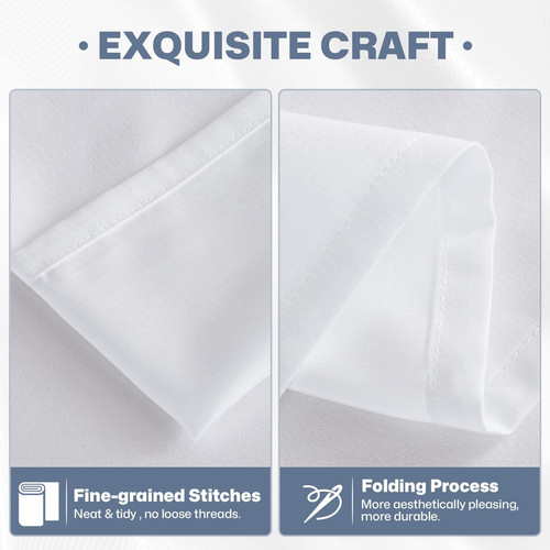 Pack de 2 sábanas planas calidad hotel doble doble-2 pack blanco - Imagen 5 de 9