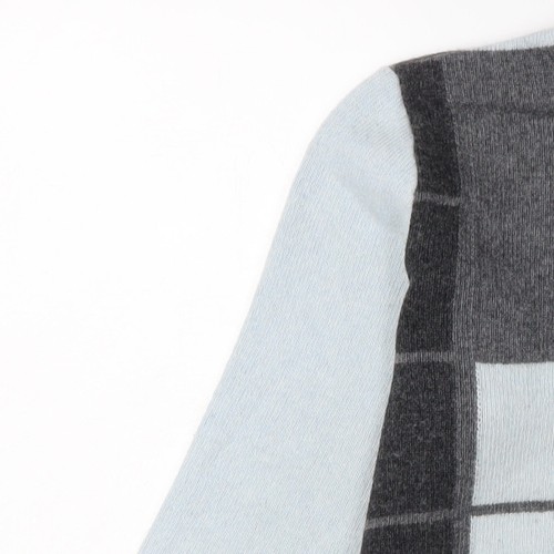 Roberto Naldi grau karierter Damenpullover Pulli - Größe 14 - Bild 6 von 12