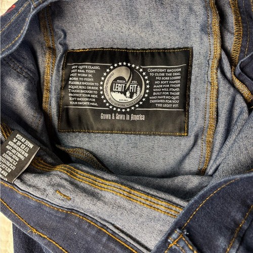 Origin DL68 Legit Fit Men's Jeans Blue Denim Straight Leg 36 X 30 Made in USA - Picture 5 of 6