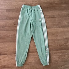 Adidas Originals Women  s Lock Up Track Pants Joggers Mint Green Size XS