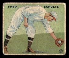 1933 Goudey Baseball #112 Fred Schulte PR *e1